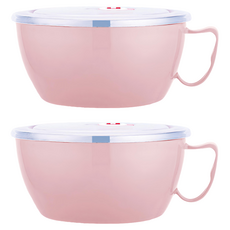 g004不銹鋼泡麵碗, 1入, 粉色