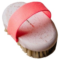 Andree Jardin 身體按摩沐浴刷, 櫸木材質, 桃色編織棉帶, 1個