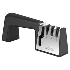 MARI STEIGER 4合1多功能磨刀器，配有3種細緻度不同的磨刀槽與磨剪刀槽，操作簡單又方便, 1個