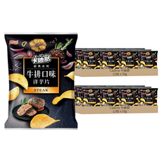 Cadina 卡迪那 洋芋片 牛排口味, 33g, 24包