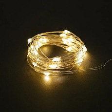 50頭高亮銅線燈, 全長500cm, 燈閃爍可調8段變化, 可搭配遙控器使用, USB與電池盒兩用, 淺暖白, 1組