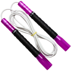 JFROPE Twinkle Freestyle Tornado 高速跳繩, 紫色 + 白色條紋