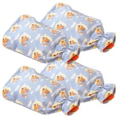 MUZIK TIGER 無業老虎 熱水袋 2L+天藍色布套, 4個