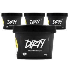 러쉬 더티 쉐이빙 크림, 100g, 4개