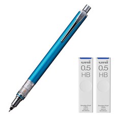 uni Kuru Toga Advance Standard 自動鉛筆 藍色 M5-559 + Kuru Toga 專用鉛筆芯 HB 2入組, 0.5mm, 1套