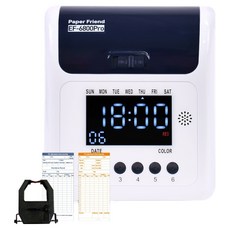 페이퍼프랜드 디지털 출퇴근 기록기 + 카드 100p, EF-6800PRO, 1세트