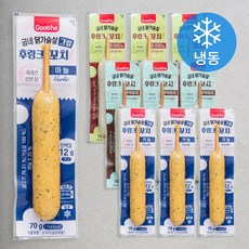 굽네 닭가슴살 후랑크 꼬치 마늘 70g x 4개입 + 블랙페퍼 70g x 3개입 + 할라피노 70g x 3개입 (냉동), 700g, 1세트