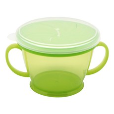 2deco 附蓋零食杯, 綠色, 1入