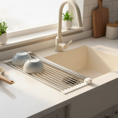 유니트리 싱크롤 식기건조 롤매트, 화이트, 1개