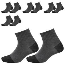 B.V.D. 石墨烯1/2乾爽襪5雙組, M(22~25cm), 顏色隨機