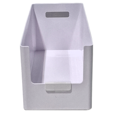 懶角落 櫥櫃收納筐 加深 NS_ ABS+PP, 中號, 1個, 白色