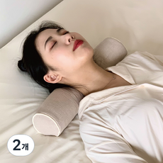 zipcok 絎縫枕頭 微珠, 米色, 2個