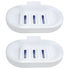 UdiLife 優的生活大師 hold 掛 壁掛瀝水皂盒 簡易安裝, 顏色隨機, 2個