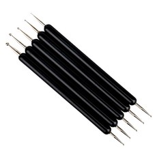 美甲點珠筆5件組, 1套, 黑色