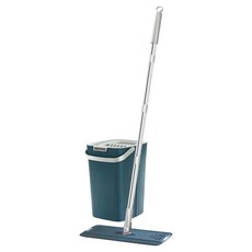 雙折式平板拖把, 桶身(42 x 24 x 22cm) + 拖把(33 x 12 x 128cm), 1組