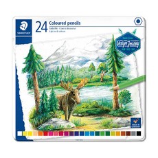 STAEDTLER 施德樓 油性色鉛筆, 24色, 1盒