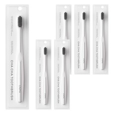 unpa Chacha牙刷 白色, 1入, 6個