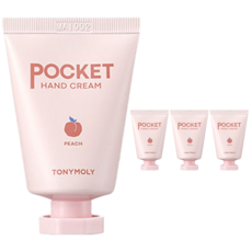 토니모리 포켓 핸드크림 피치, 4개, 30ml