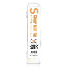 Jello Jello 短橢圓形美甲片 100入, 1盒, Clear
