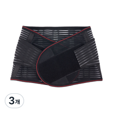 리치덕 허리보호 복대 블랙, 3개