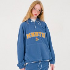 MAIN BOOTH 字母印花長袖連帽T恤T恤