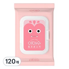 아이수 핑코 몬스터 물티슈 캡형, 65g, 20매, 120개
