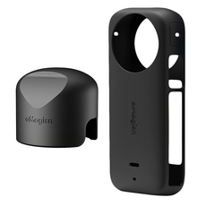 Amagisn Insta360 X3 機身矽膠保護套鏡頭蓋組, X3-SLC-01, 1個