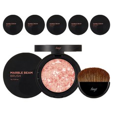 THE FACE SHOP 菲詩小舖 大理石腮紅 7g, 02 Love Coral Light, 6個