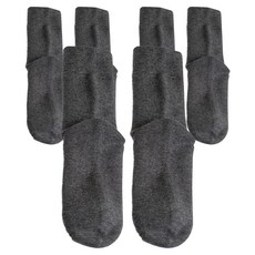 Litu 美麗諾羊毛中筒襪, 3套, 麻花炭灰色