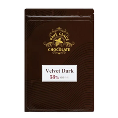 파베글라스 벨벳 다크 58% 커버춰 리얼 초콜릿, 1개, 400g