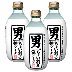木村飲料 男人強碳酸水, 300ml, 3瓶