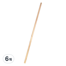 월드크린 솔리드 넉가래 나무자루, 6개