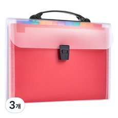 동아피엠에스 가방형 13 그리드 레인보우 인덱스 아코디언 폴더 23.5 x 32.8 cm, 혼합색상, 3개