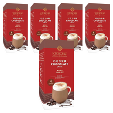 SCHOKOLAKE 巧克力雲莊 巧克力拿鐵沖泡粉 糖零添加, 35g, 5盒, 4包