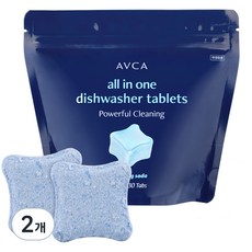 아브카 올인원 식기세척기 세제 베이킹소다 타블렛 30p, 240g, 2개