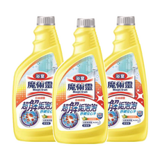 Kao 花王 Magiclean 魔術靈 浴室清潔劑 更替瓶 舒適檸檬, 清除污垢輕鬆便利 效果高，綿密泡泡附著髒污一洗就掉, 500ml, 3瓶