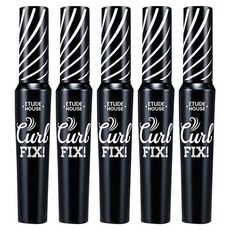 에뛰드하우스 래쉬펌 컬 픽스 마스카라 8g, 블랙, 5개