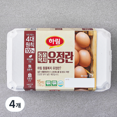 하림 동물복지 인증 유정란 780g, 15구, 4개