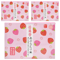 COSMOS 紙匠 吸油面紙 莓果香, 100張, 3包