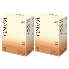 KANU 漸層奶香拿鐵咖啡, 13.5g, 30條, 2盒