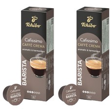 Tchibo Cafissimo Barista 咖啡館 Crema 膠囊咖啡, 8g, 10入, 2個