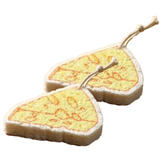 SHIMOYAMA 霜山新款芝士造型木漿棉洗碗海綿 柔軟吸水 廚房清潔好幫手, 2入