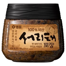 샘표 국산 서리태 토장, 1개, 900g 식품/냉장/냉동/간편요리 반품 최저가 16,980원