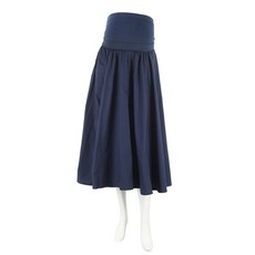 엠오엠 듀얼심리스 임산부 플레어 롱 스커트