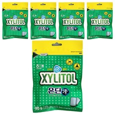 HAITAI 海太 木糖醇銀丹清口香糖, 90g, 5個