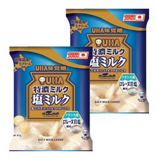 UHA味覺糖 鹽味牛奶糖, 67g, 2袋