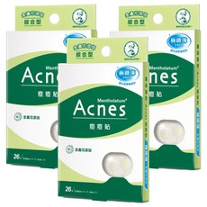 MENTHOLATUM 曼秀雷敦 Acnes 台灣公司貨 痘痘貼 金盞花 綜合型, 26片, 3盒