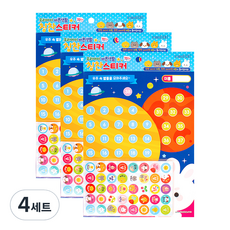 스튜디오에잇 우리아이 바른생활 칭찬스티커 3p 세트, 혼합색상, 4세트