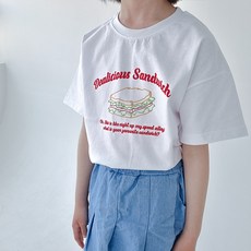 FANCY 三明治印花短袖T恤