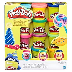 Hasbro 孩之寶 Play-Doh 培樂多 歡樂派對混搭組合, 12罐, 998g, 混色